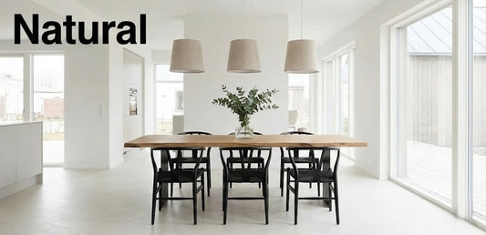 Seamless Decorkrete microcement floor in shade Natural, bright open dining room