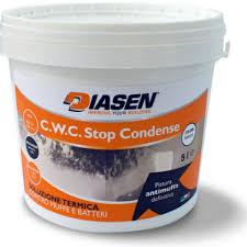bucket of cwc stop condense on white background