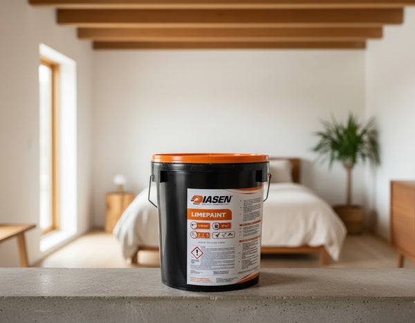 Iime paint on shelf in room