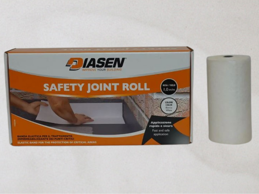 Diasen safety joint roll packaging with a roll of safety joint material on a white background