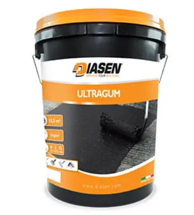 Diasen Ultragum bucket with orange and black design on a white background