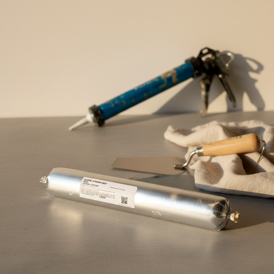 Diaseal Strong — Editorial with Caulking Gun