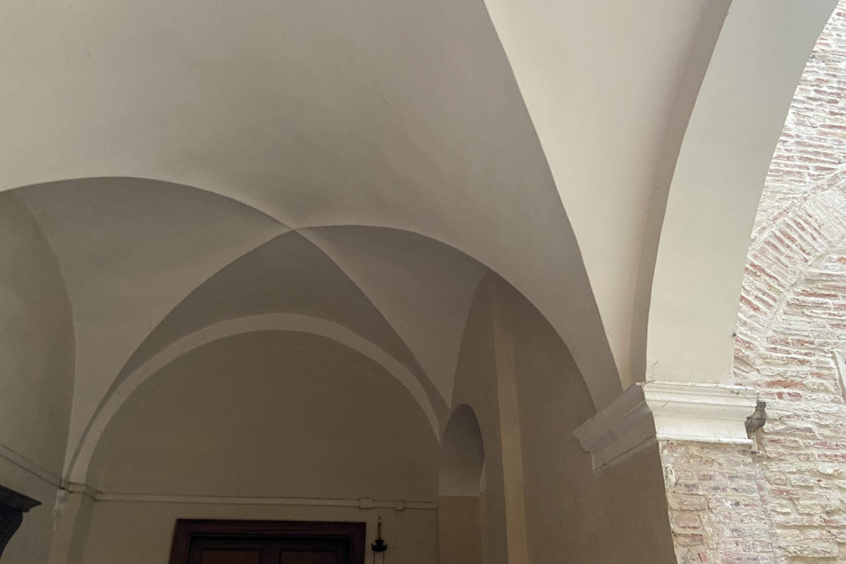 Diathonite Sismactive applied on arched ceiling